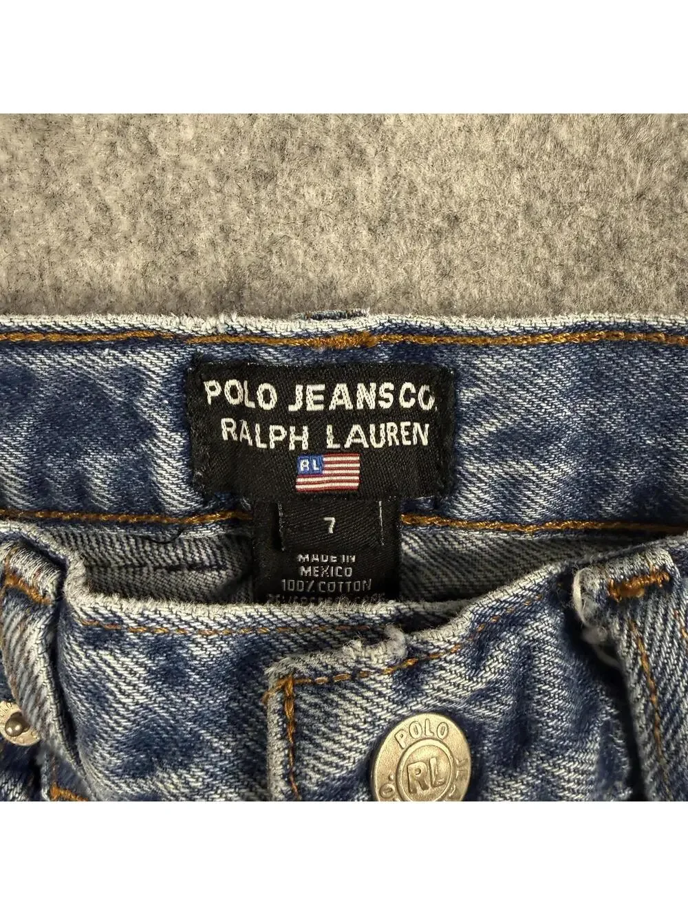 Polo Ralph Lauren Denim Jeans Medium Wash Straight Leg 7